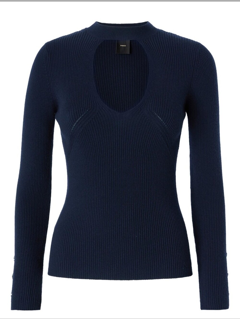 PINKO Ribbed Stretch Wool Jumper - Picture 5 of 8